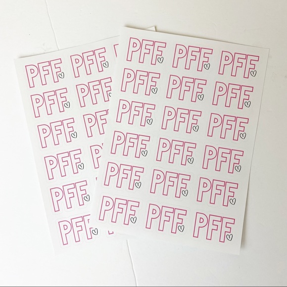 Posh Friends Forever Sticker Packaging Stickers 2 Sheets of 18 Stickers Pink - Picture 3 of 3